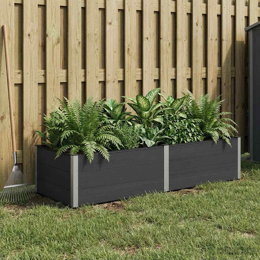 vidaXL Garden Raised Bed Black 250 x 100 x 54 cm