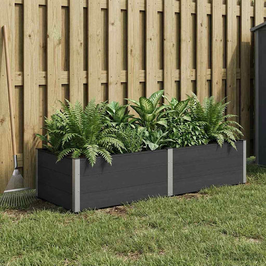 vidaXL Garden Raised Bed Black 250 x 100 x 54 cm