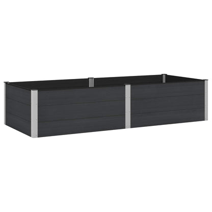 vidaXL Garden Raised Bed Black 250 x 100 x 54 cm