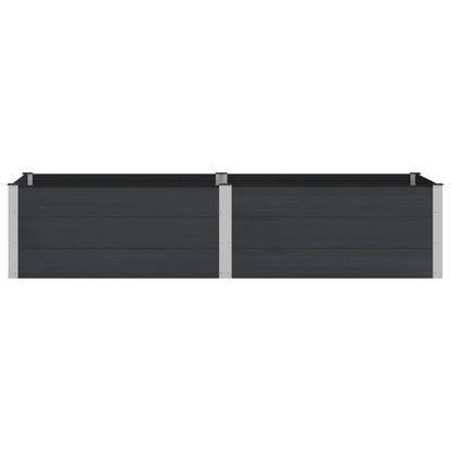 vidaXL Garden Raised Bed Black 250 x 100 x 54 cm