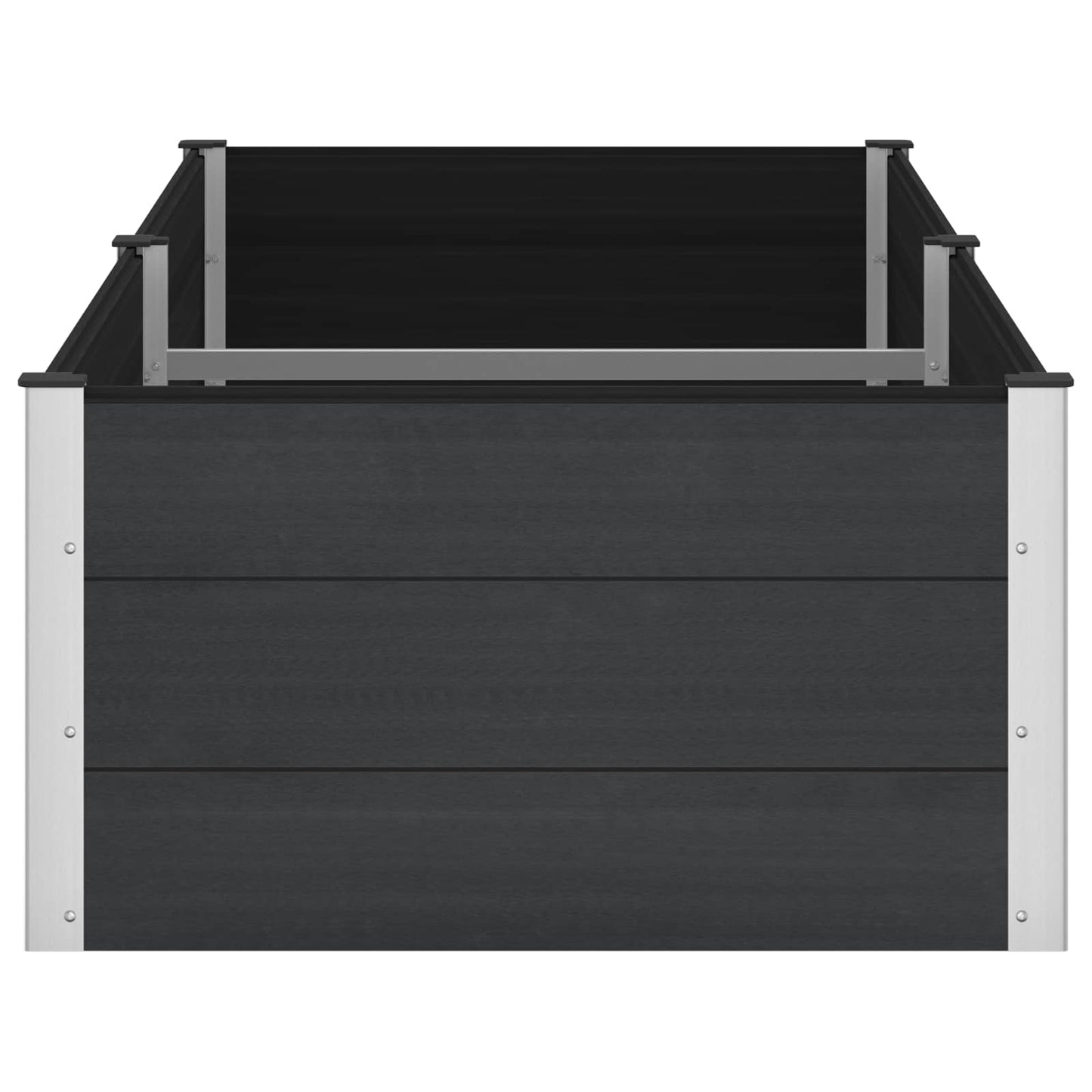 vidaXL Garden Raised Bed Black 250 x 100 x 54 cm