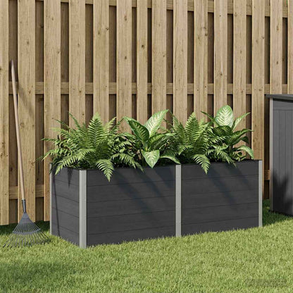 vidaXL Garden Raised Bed Black 250 x 100 x 91 cm