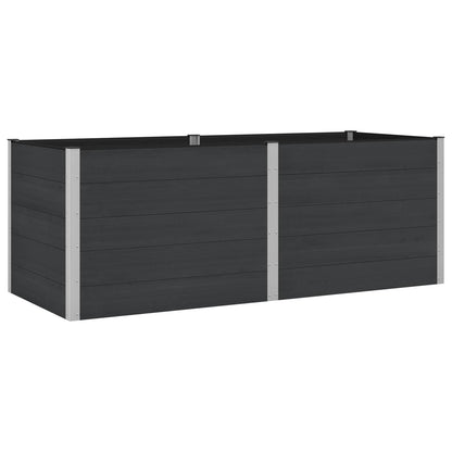 vidaXL Garden Raised Bed Black 250 x 100 x 91 cm