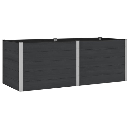 vidaXL Garden Raised Bed Black 250 x 100 x 91 cm