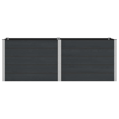 vidaXL Garden Raised Bed Black 250 x 100 x 91 cm