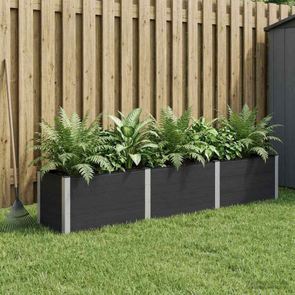 vidaXL Garden Raised Bed Black 300 x 50 x 54 cm