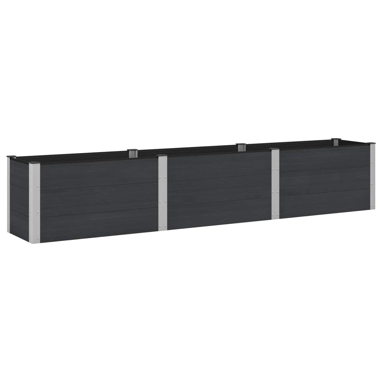 vidaXL Garden Raised Bed Black 300 x 50 x 54 cm