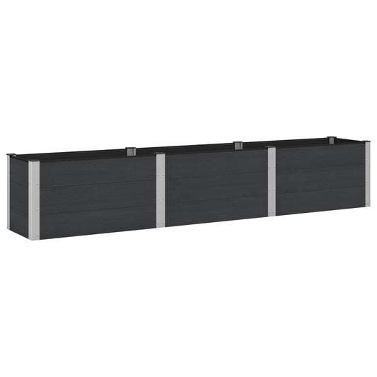 vidaXL Garden Raised Bed Black 300 x 50 x 54 cm