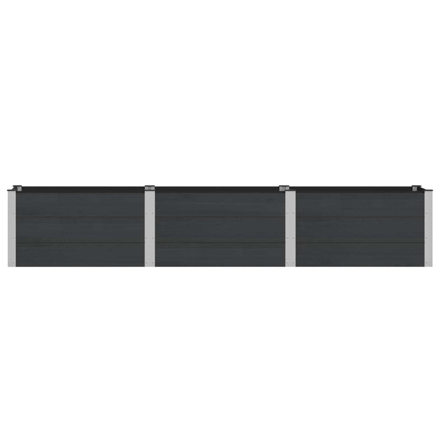 vidaXL Garden Raised Bed Black 300 x 50 x 54 cm