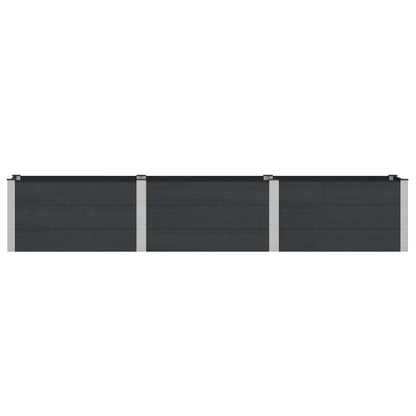 vidaXL Garden Raised Bed Black 300 x 50 x 54 cm