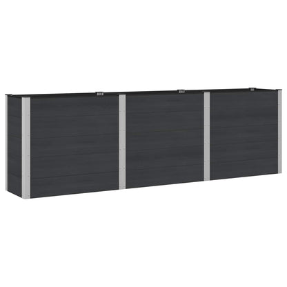 vidaXL Garden Raised Bed Black 300 x 50 x 91 cm