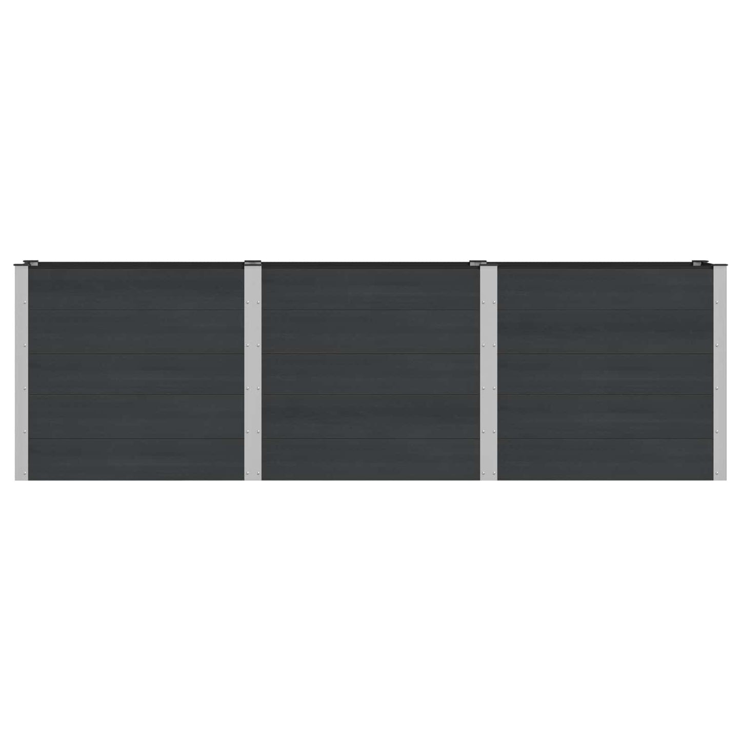vidaXL Garden Raised Bed Black 300 x 50 x 91 cm