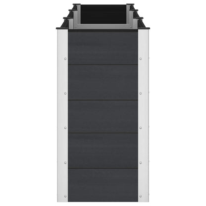 vidaXL Garden Raised Bed Black 300 x 50 x 91 cm