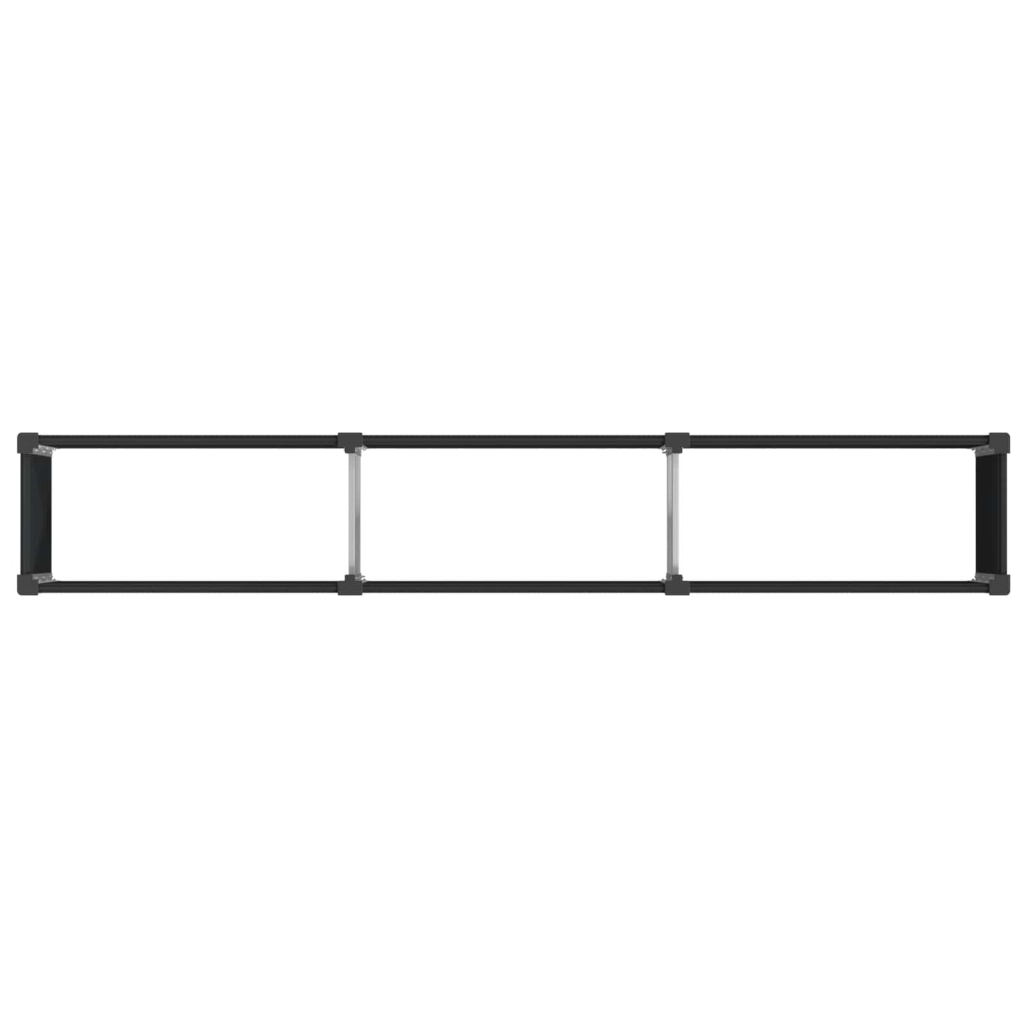 vidaXL Garden Raised Bed Black 300 x 50 x 91 cm
