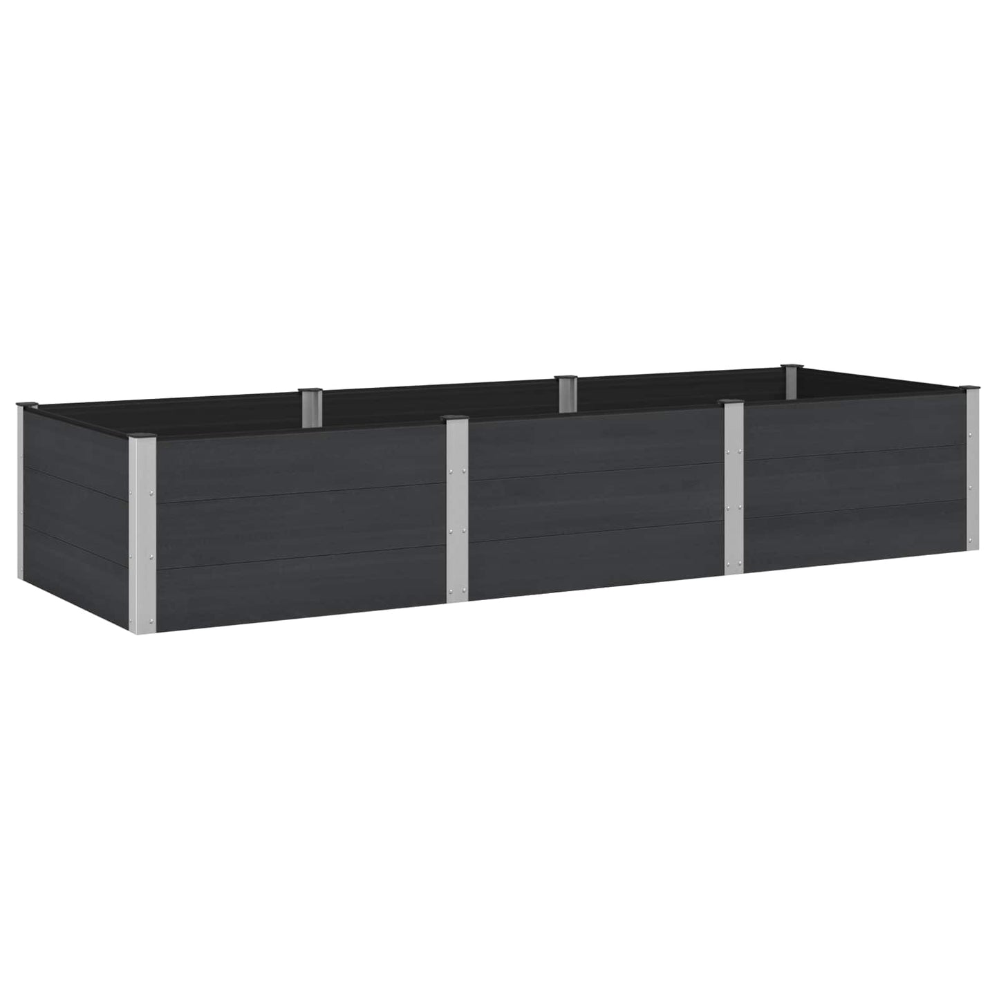 vidaXL Garden Raised Bed Black 300 x 100 x 54 cm