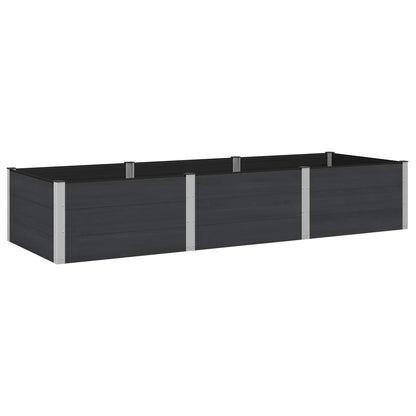 vidaXL Garden Raised Bed Black 300 x 100 x 54 cm