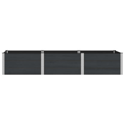vidaXL Garden Raised Bed Black 300 x 100 x 54 cm