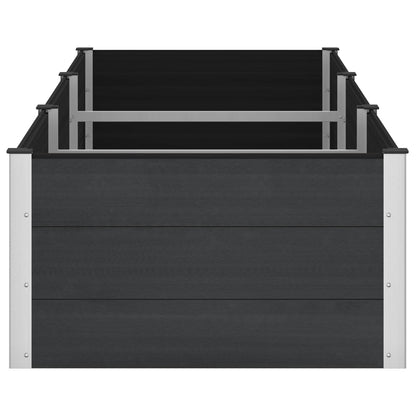 vidaXL Garden Raised Bed Black 300 x 100 x 54 cm