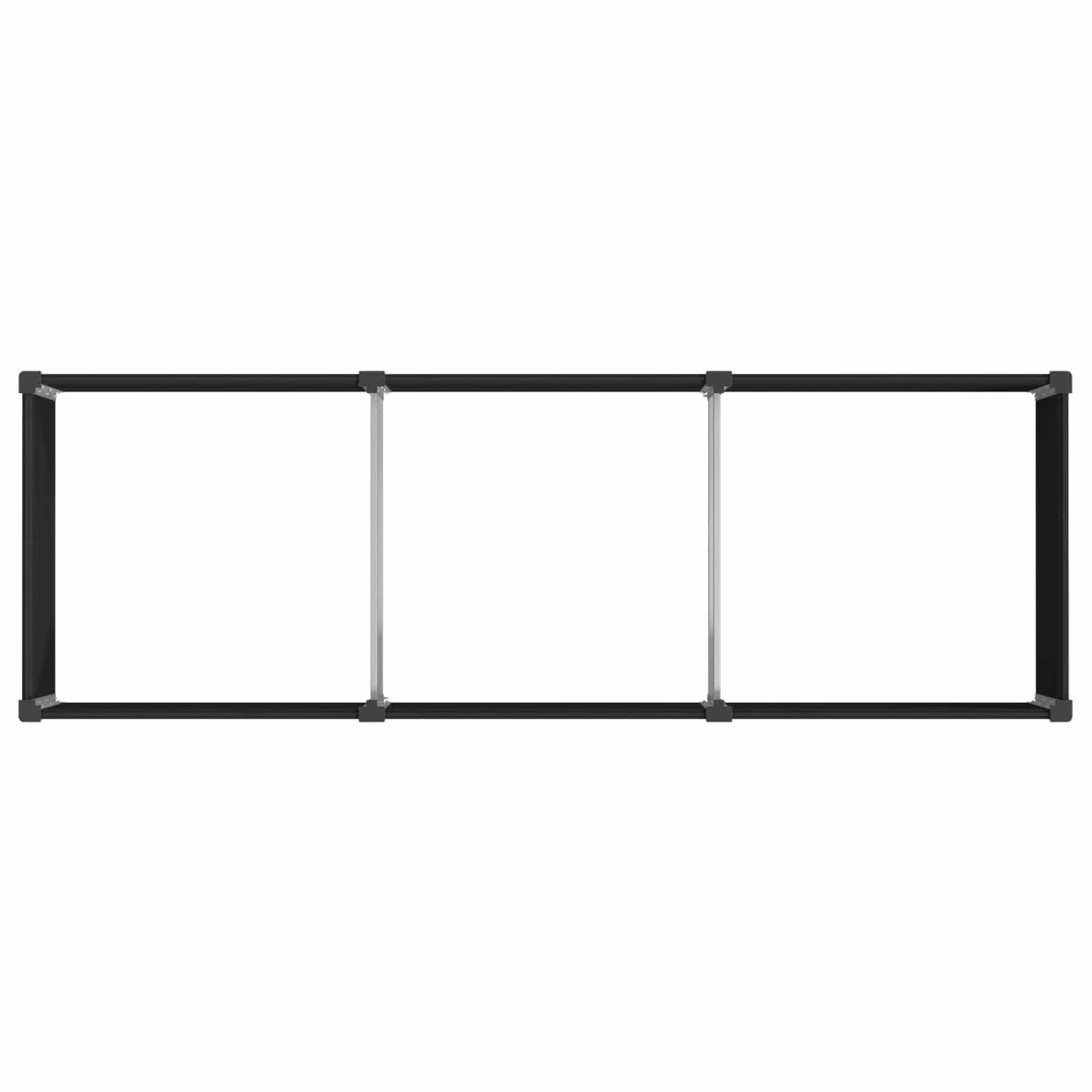 vidaXL Garden Raised Bed Black 300 x 100 x 54 cm