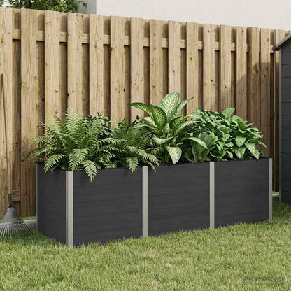 vidaXL Garden Raised Bed Black 300 x 100 x 91 cm