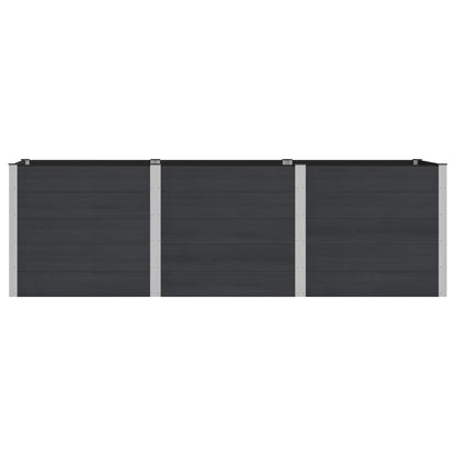 vidaXL Garden Raised Bed Black 300 x 100 x 91 cm