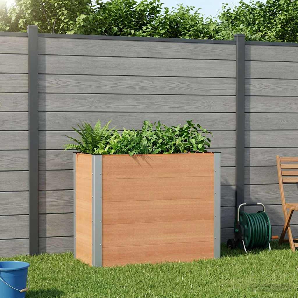 vidaXL Garden Raised Bed Brown 100 x 50 x 91 cm