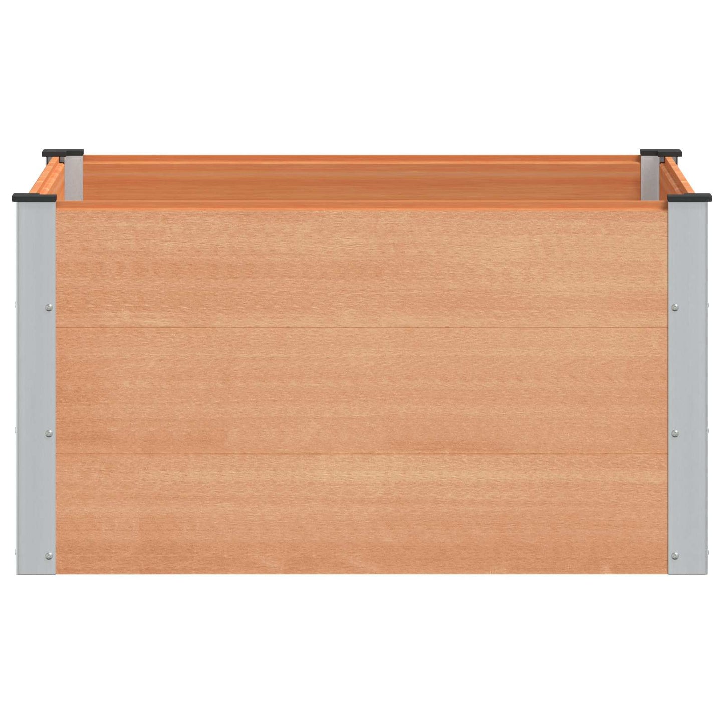 vidaXL Garden Raised Bed Brown 100 x 100 x 54 cm WPC and Aluminium