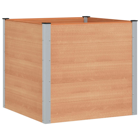 vidaXL Garden Raised Bed Brown 100 x 100 x 91 cm