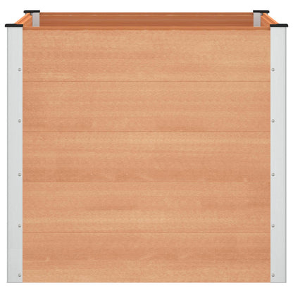 vidaXL Garden Raised Bed Brown 100 x 100 x 91 cm