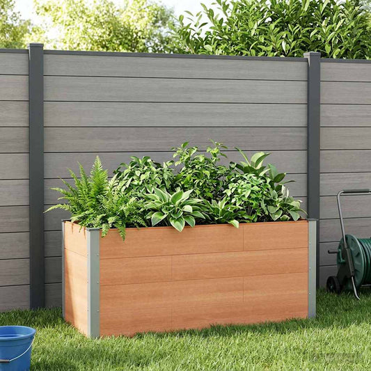 vidaXL Garden Raised Bed Brown 150 x 50 x 91 cm
