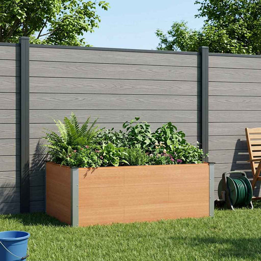 vidaXL Garden Raised Bed Brown 150 x 100 x 54 cm