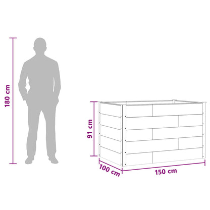 vidaXL Garden Raised Bed Brown 150 x 100 x 91 cm