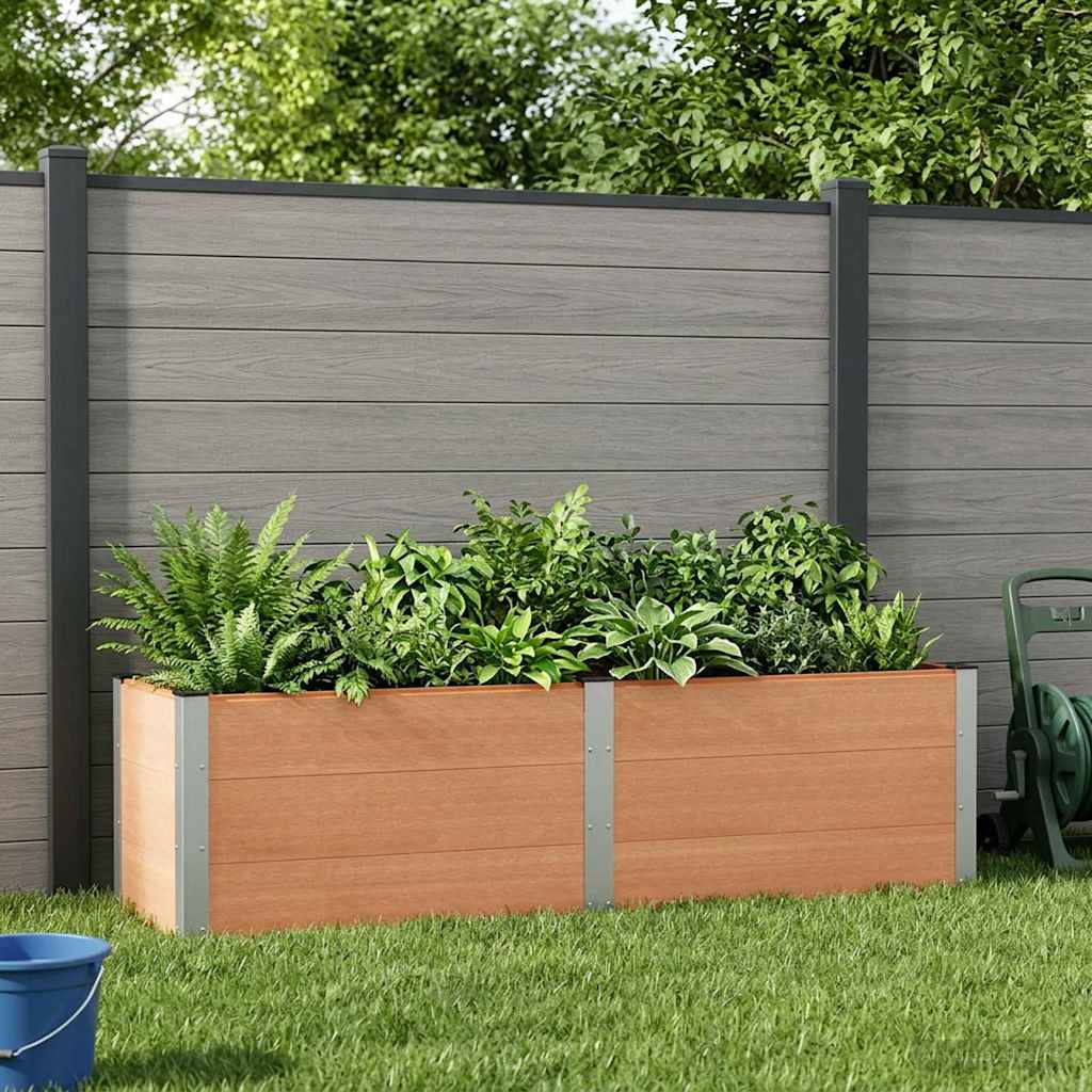 vidaXL Garden Raised Bed Brown 200 x 50 x 54 cm