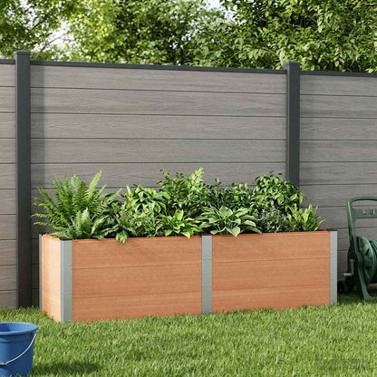 vidaXL Garden Raised Bed Brown 200 x 50 x 54 cm