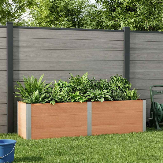 vidaXL Garden Raised Bed Brown 200 x 50 x 54 cm