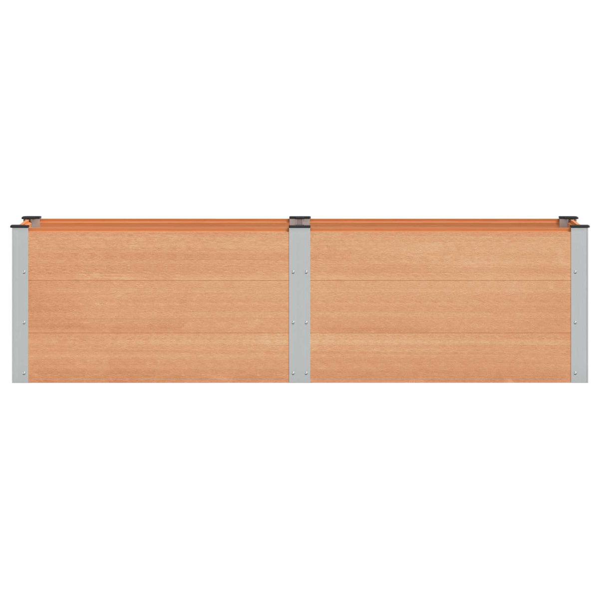 vidaXL Garden Raised Bed Brown 200 x 50 x 54 cm WPC and Aluminium