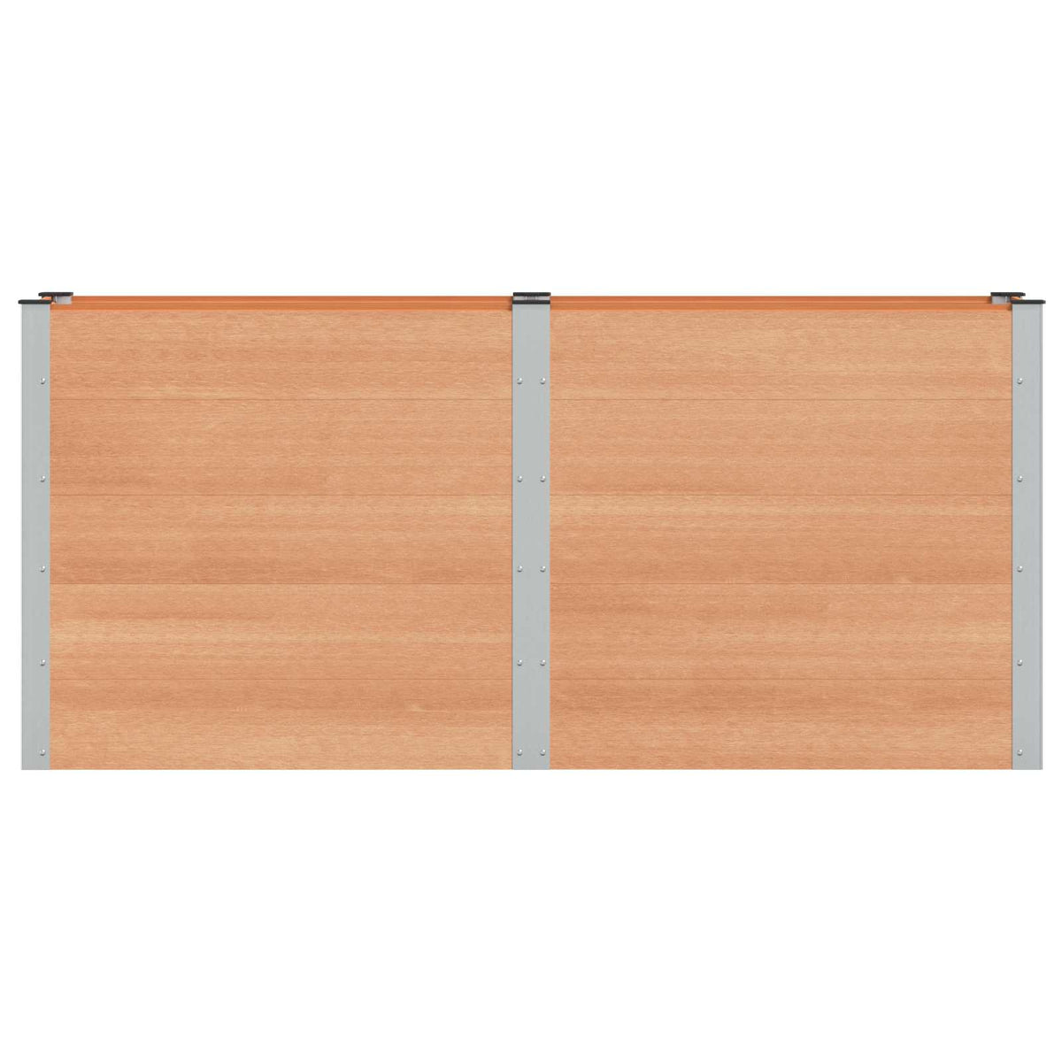 vidaXL Garden Raised Bed Brown 200 x 50 x 91 cm WPC and Aluminium