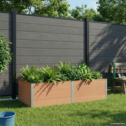 vidaXL Garden Raised Bed Brown 200 x 100 x 54 cm