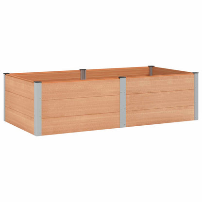 vidaXL Garden Raised Bed Brown 200 x 100 x 54 cm