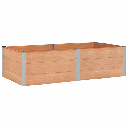 vidaXL Garden Raised Bed Brown 200 x 100 x 54 cm