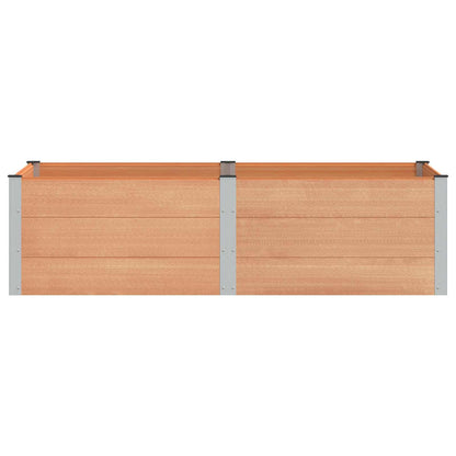 vidaXL Garden Raised Bed Brown 200 x 100 x 54 cm