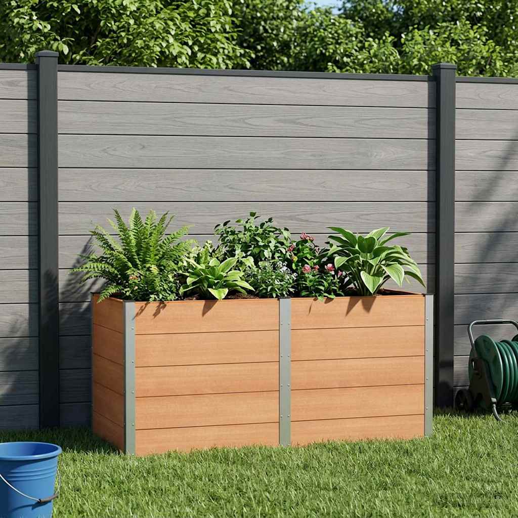 vidaXL Garden Raised Bed Brown 200 x 100 x 91 cm