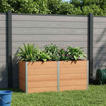 vidaXL Garden Raised Bed Brown 200 x 100 x 91 cm