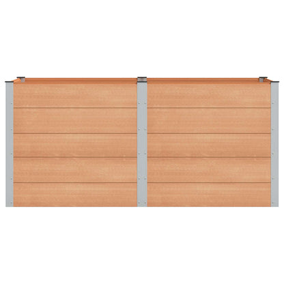 vidaXL Garden Raised Bed Brown 200 x 100 x 91 cm