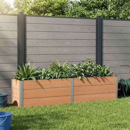 vidaXL Garden Raised Bed Brown 250 x 50 x 54 cm
