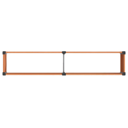 vidaXL Garden Raised Bed Brown 250 x 50 x 54 cm WPC and Aluminium