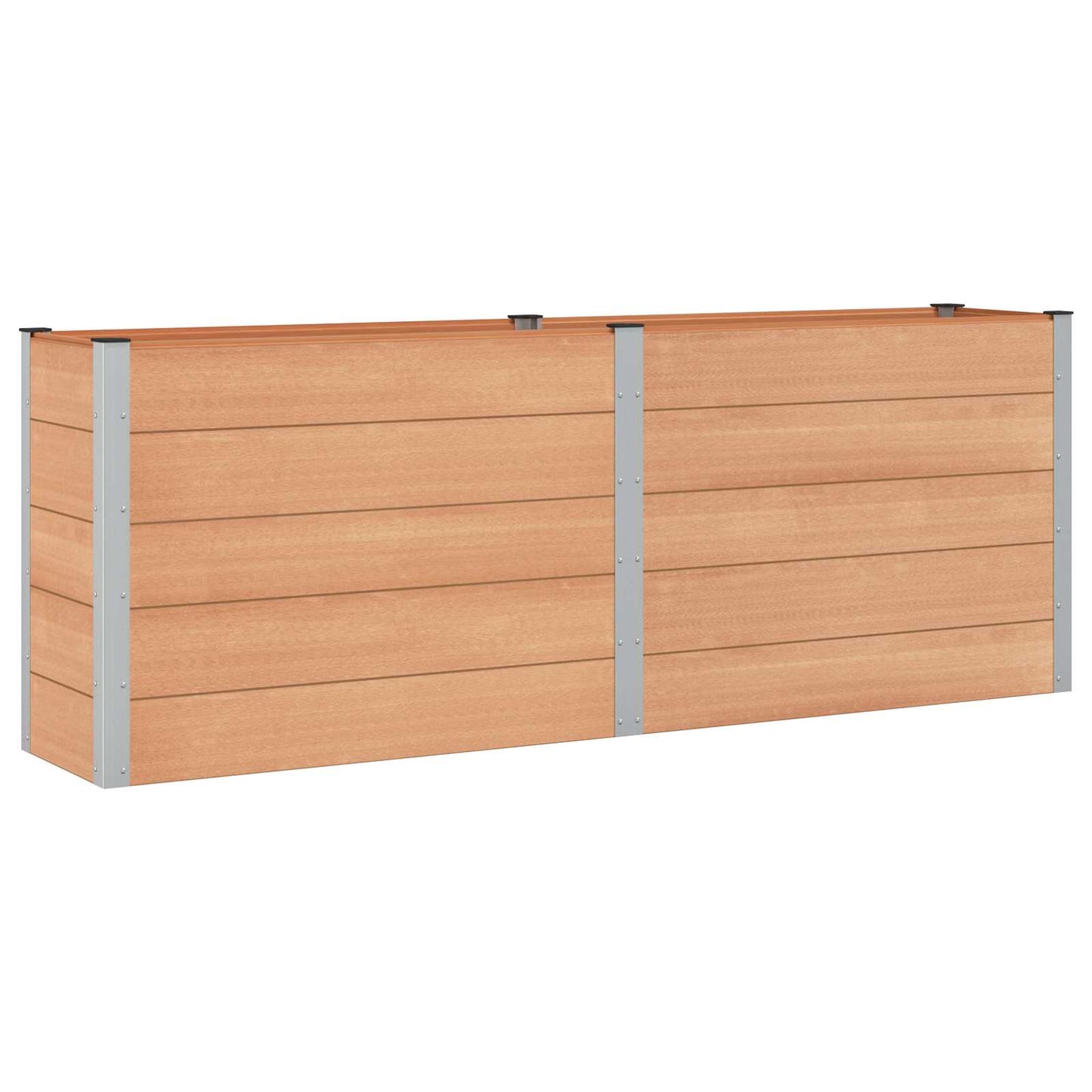 vidaXL Garden Raised Bed Brown 250 x 50 x 91 cm