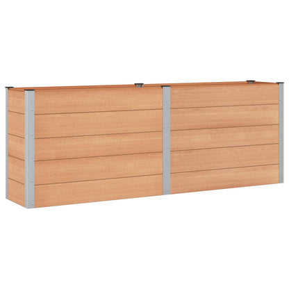 vidaXL Garden Raised Bed Brown 250 x 50 x 91 cm