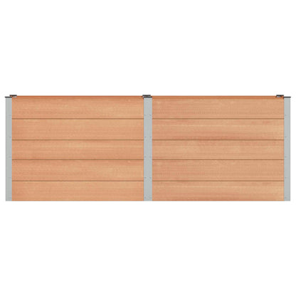 vidaXL Garden Raised Bed Brown 250 x 50 x 91 cm