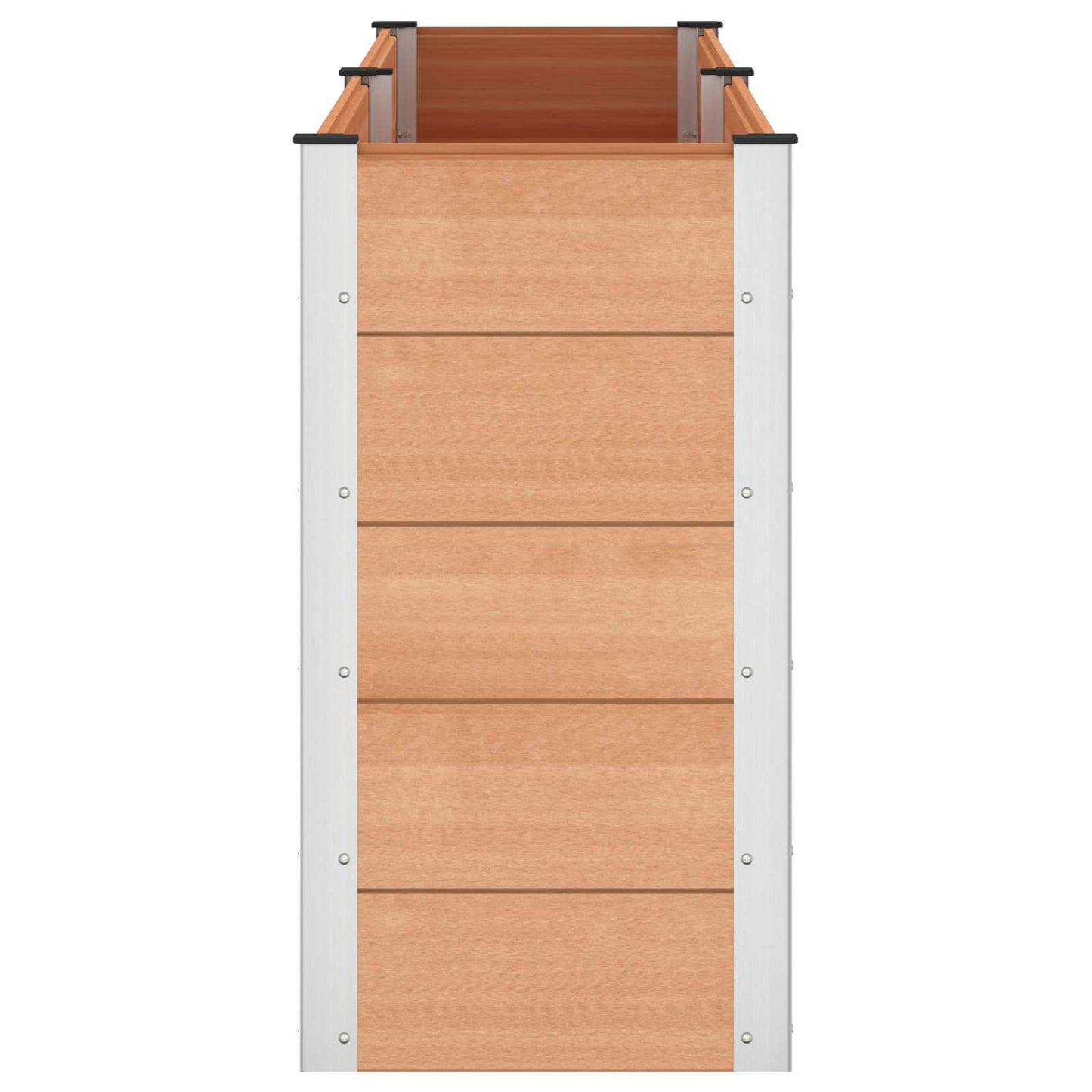 vidaXL Garden Raised Bed Brown 250 x 50 x 91 cm